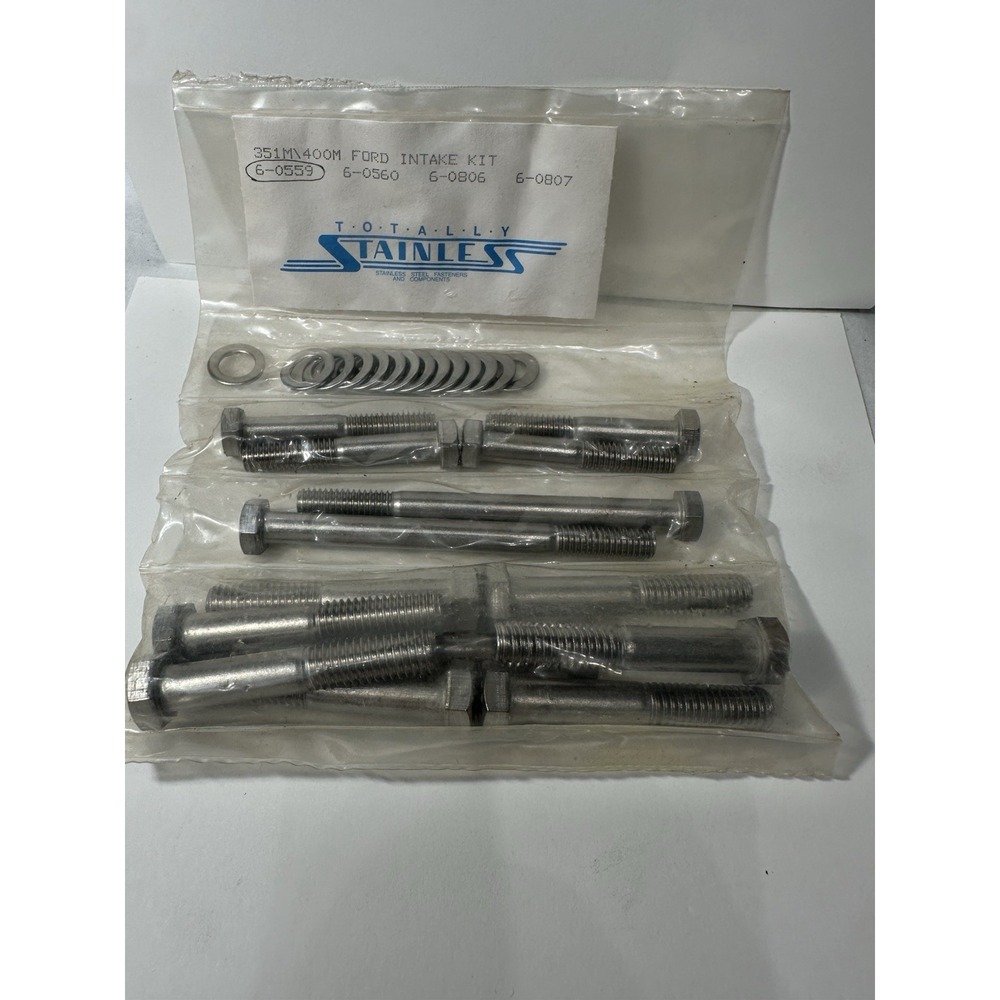 351M\400M Ford Intake Kit -Totally Stainless 6-0559